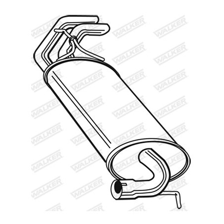 Silencieux arrière WALKER