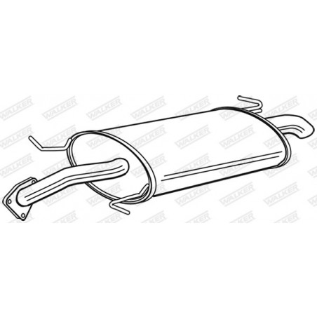 Silencieux arrière WALKER