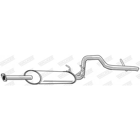 Silencieux arrière WALKER