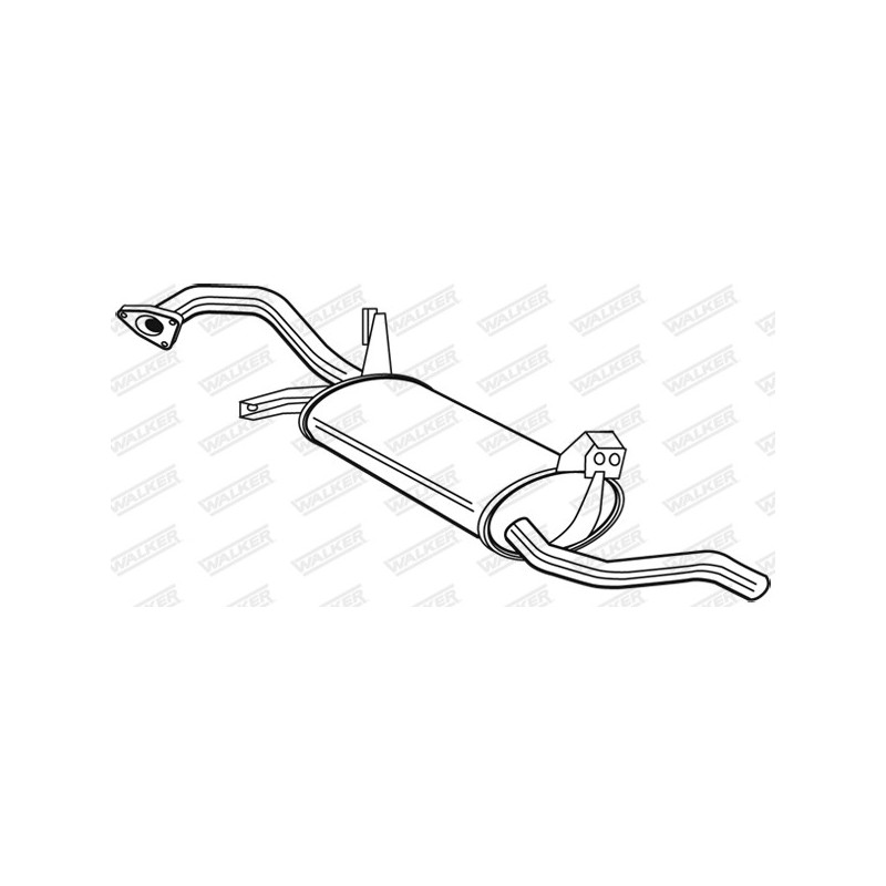 Silencieux arrière WALKER
