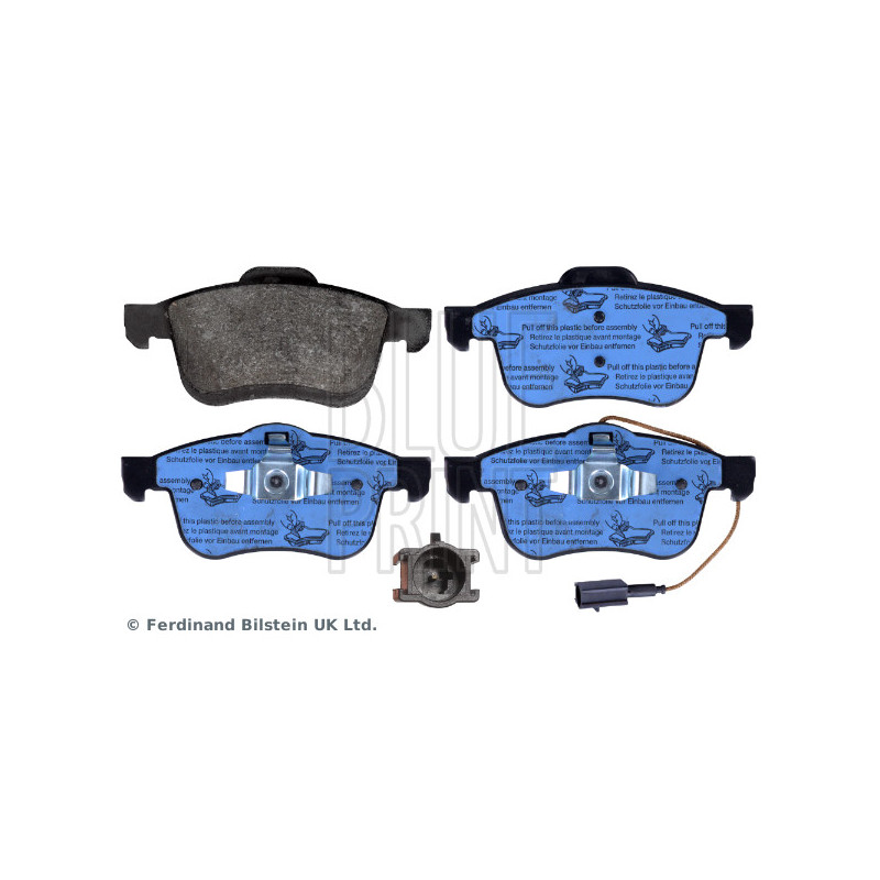 Jeu de quatre plaquettes de frein à disque BLUE PRINT