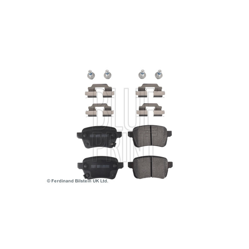 Jeu de quatre plaquettes de frein à disque BLUE PRINT