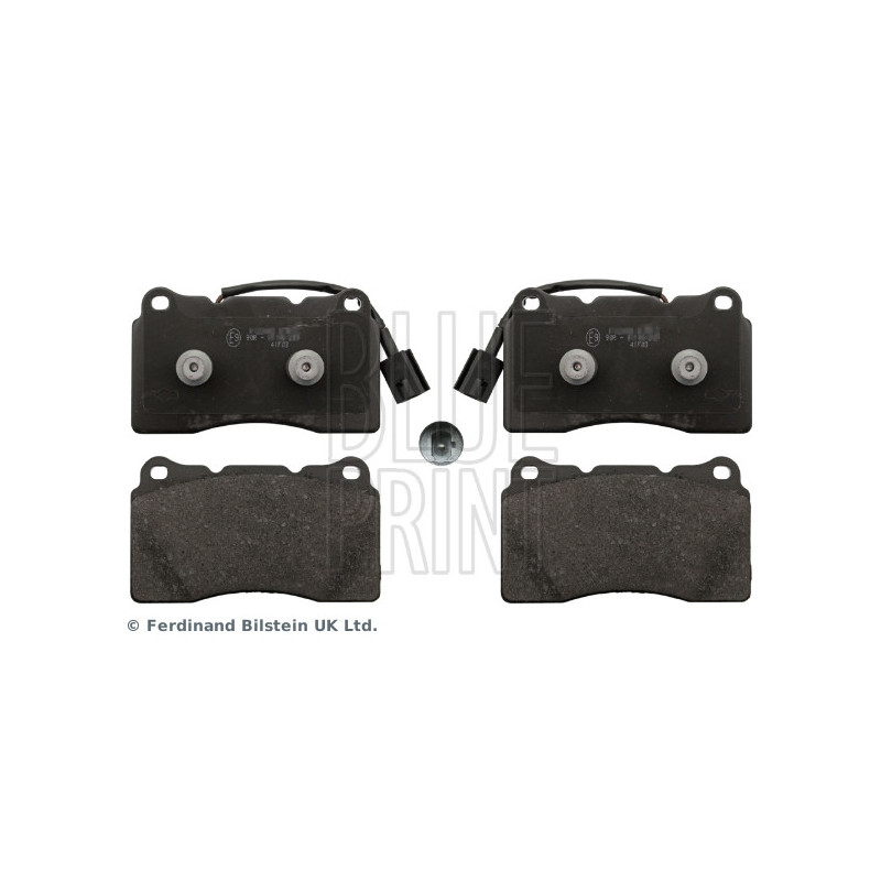 Jeu de quatre plaquettes de frein à disque BLUE PRINT