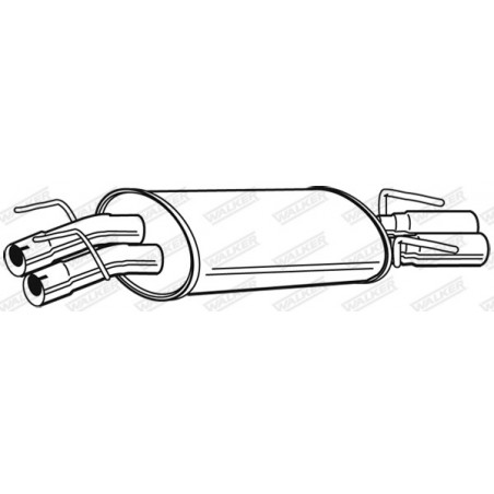 Silencieux arrière WALKER