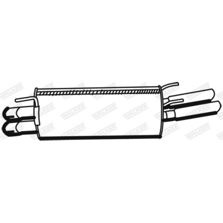 Silencieux arrière WALKER