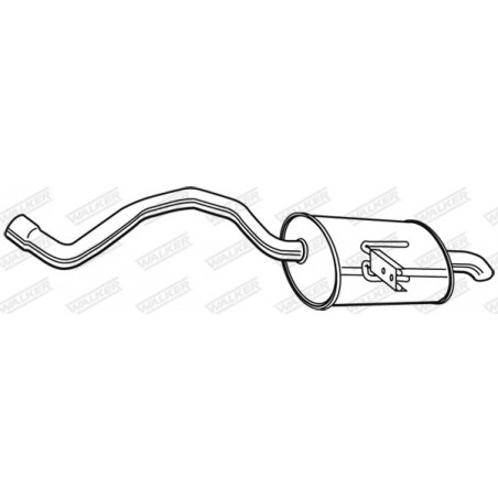 Silencieux arrière WALKER