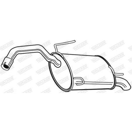 Silencieux arrière WALKER