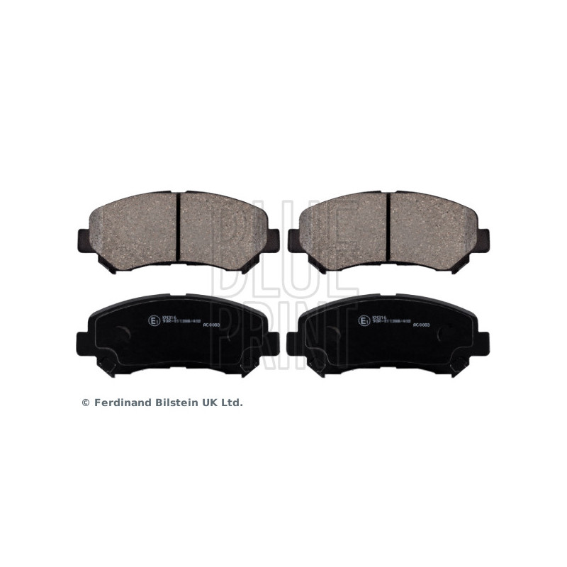 Jeu de quatre plaquettes de frein à disque BLUE PRINT