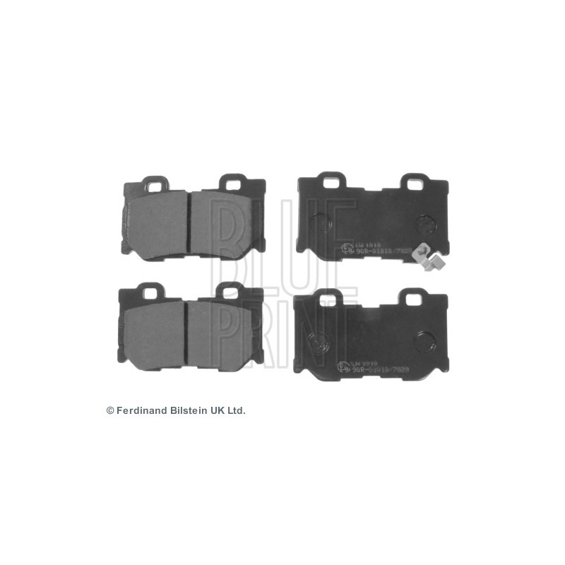 Jeu de quatre plaquettes de frein à disque BLUE PRINT