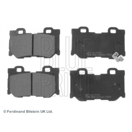 Jeu de quatre plaquettes de frein à disque BLUE PRINT