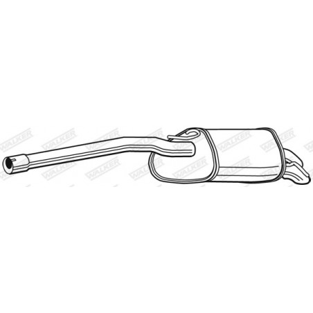 Silencieux arrière WALKER