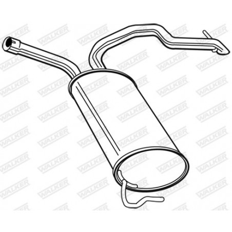 Silencieux arrière WALKER