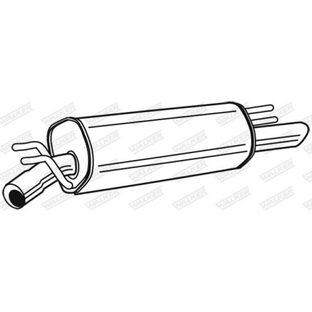 Silencieux arrière WALKER