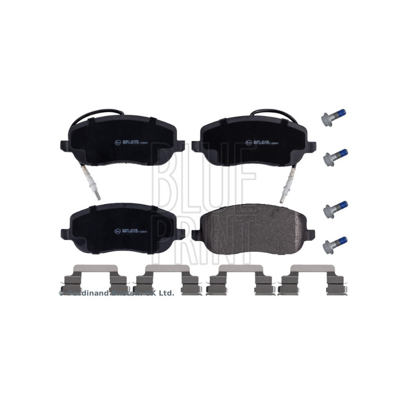 Jeu de quatre plaquettes de frein à disque BLUE PRINT