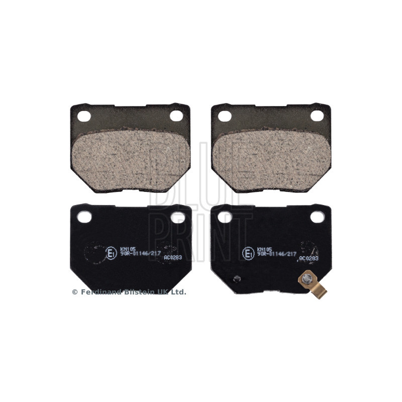 Jeu de quatre plaquettes de frein à disque BLUE PRINT