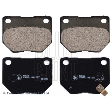 Jeu de quatre plaquettes de frein à disque BLUE PRINT