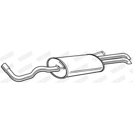 Silencieux arrière WALKER