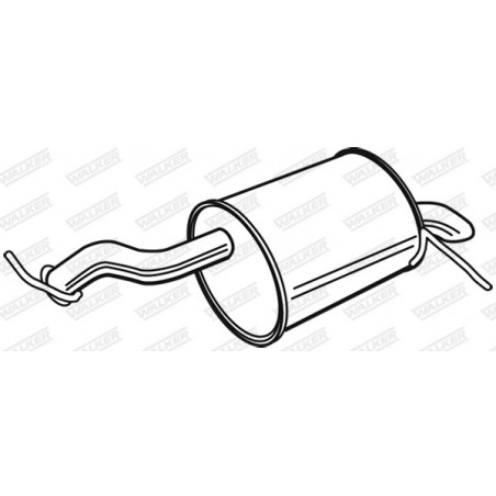 Silencieux arrière WALKER