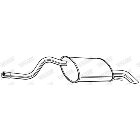 Silencieux arrière WALKER