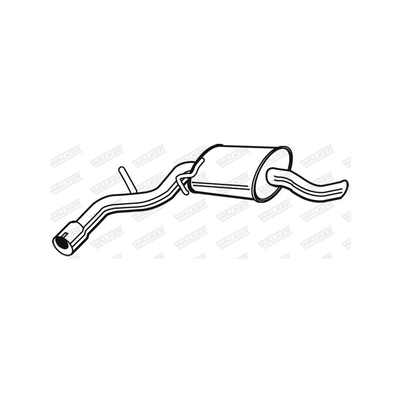 Silencieux arrière WALKER