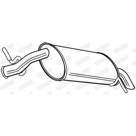 Silencieux arrière WALKER