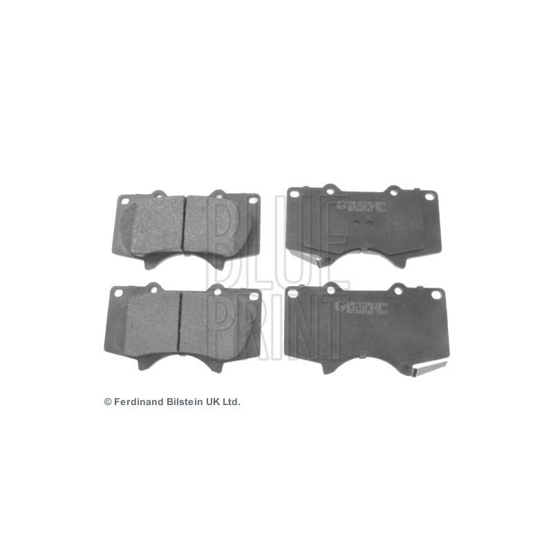 Jeu de quatre plaquettes de frein à disque BLUE PRINT