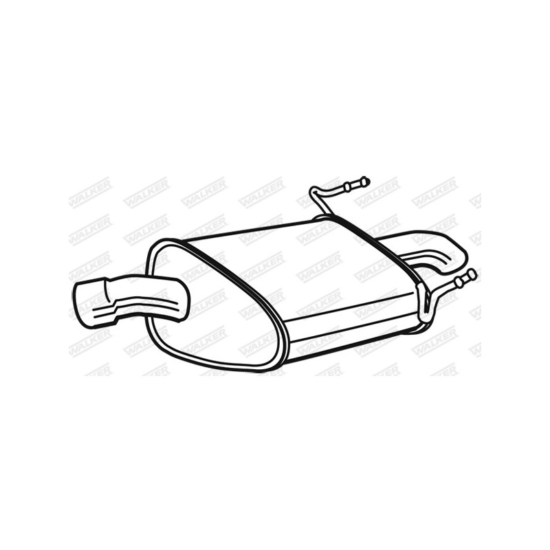 Silencieux arrière WALKER
