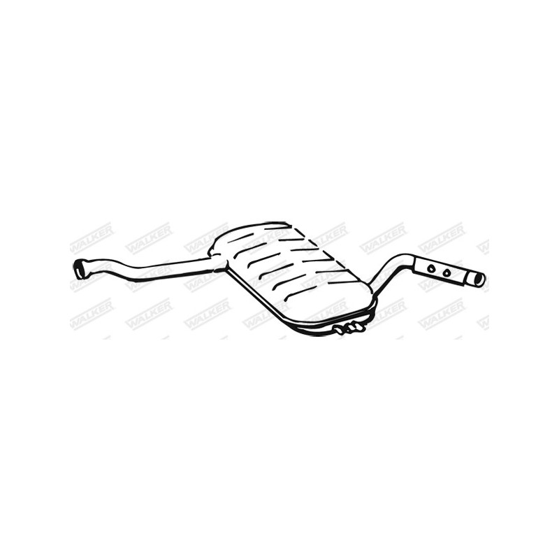 Silencieux intermédiaire WALKER