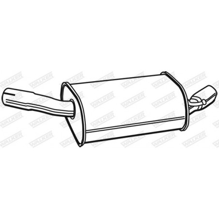 Silencieux arrière WALKER