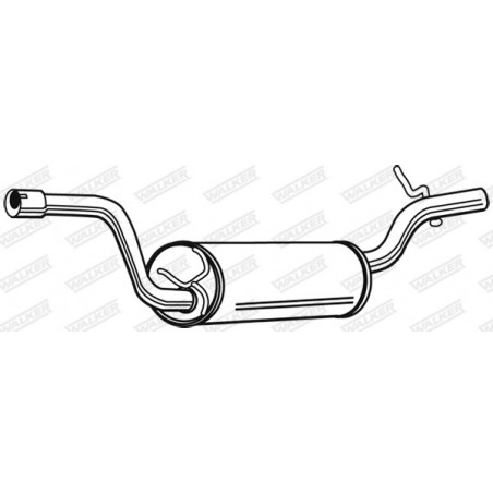 Silencieux arrière WALKER