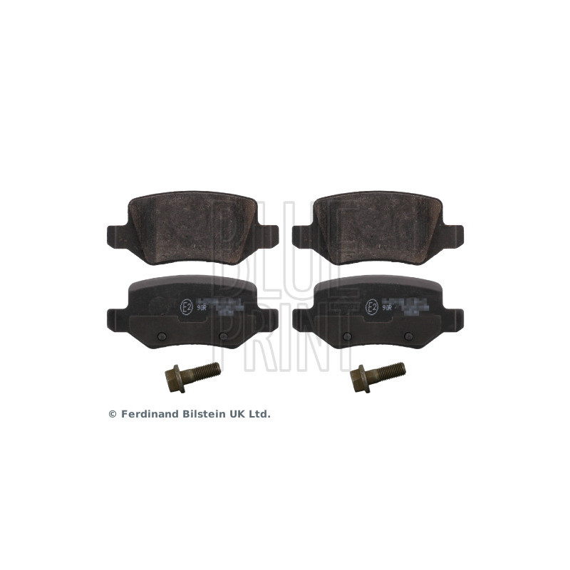 Jeu de quatre plaquettes de frein à disque BLUE PRINT