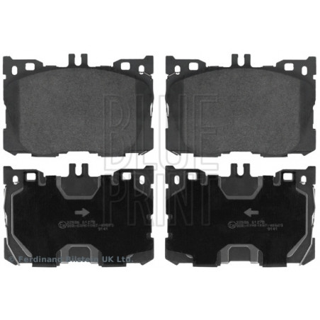 Jeu de quatre plaquettes de frein à disque BLUE PRINT