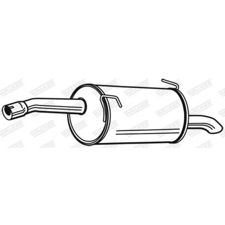 Silencieux arrière WALKER