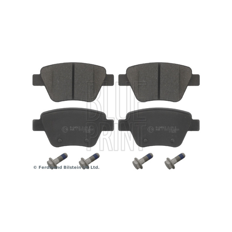 Jeu de quatre plaquettes de frein à disque BLUE PRINT