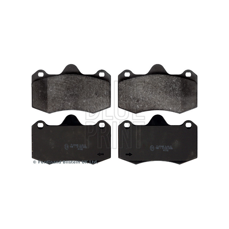 Jeu de quatre plaquettes de frein à disque BLUE PRINT