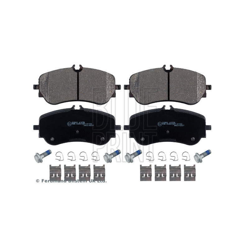 Jeu de quatre plaquettes de frein à disque BLUE PRINT