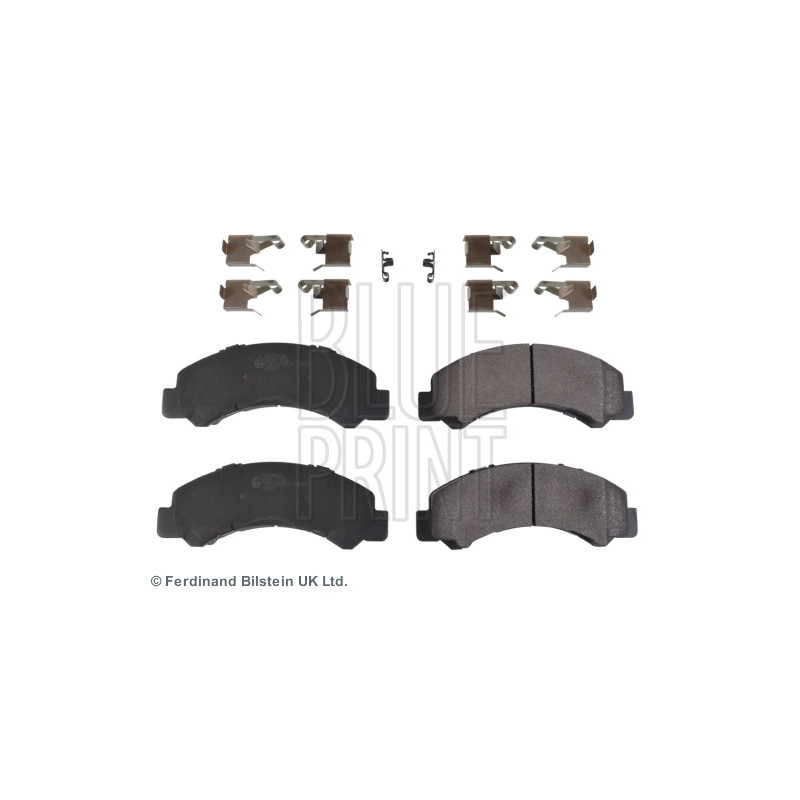 Jeu de quatre plaquettes de frein à disque BLUE PRINT
