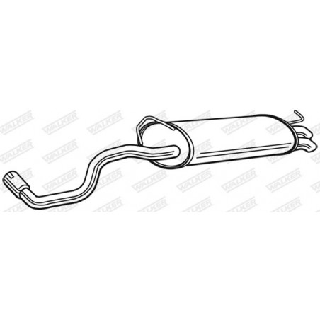 Silencieux arrière WALKER