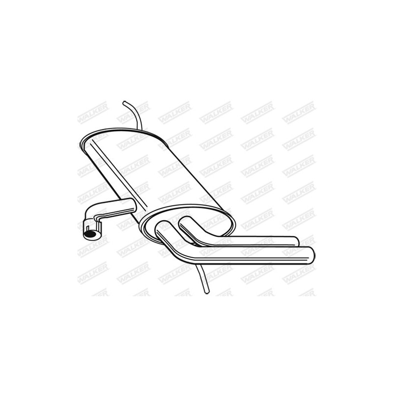 Silencieux arrière WALKER