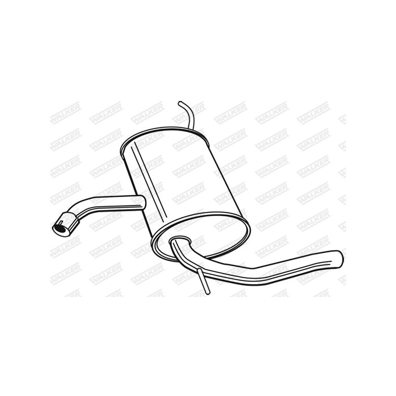 Silencieux arrière WALKER