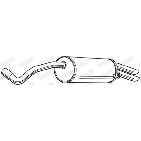 Silencieux arrière WALKER