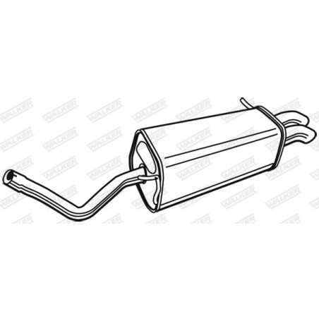 Silencieux arrière WALKER