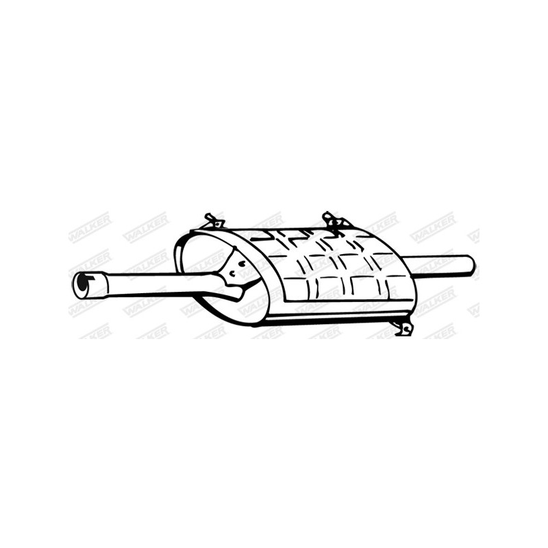 Silencieux arrière WALKER