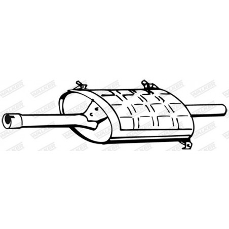 Silencieux arrière WALKER