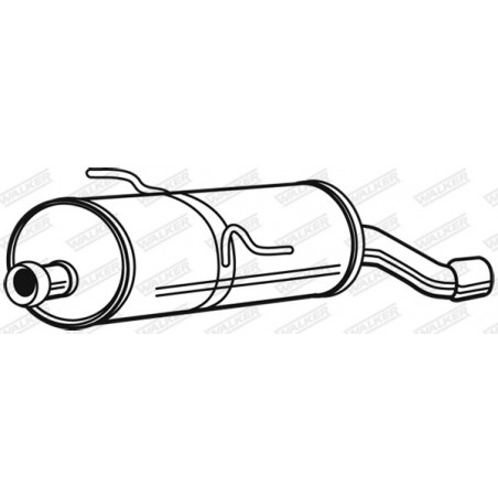 Silencieux arrière WALKER