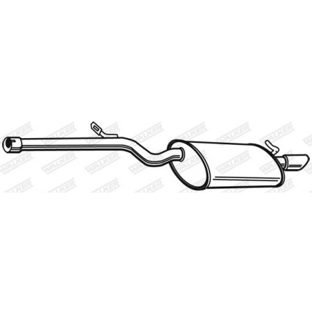 Silencieux arrière WALKER