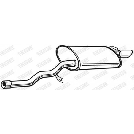 Silencieux arrière WALKER