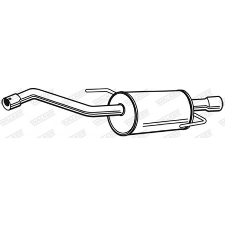 Silencieux arrière WALKER