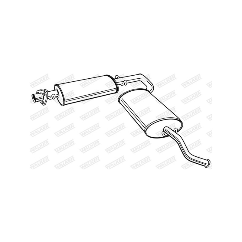 Silencieux arrière WALKER