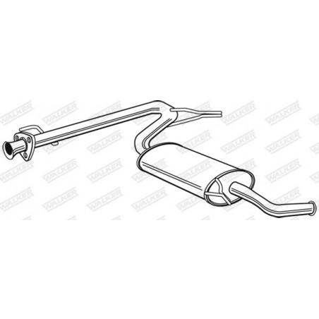 Silencieux arrière WALKER